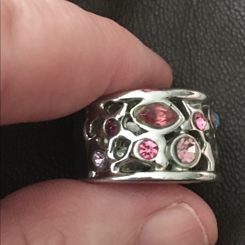 Sterling Ring with Gems stones Vintage